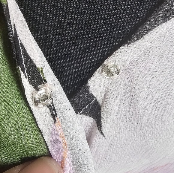 NWT Estelle purple floral blouse size 1X - Picture 3 of 8